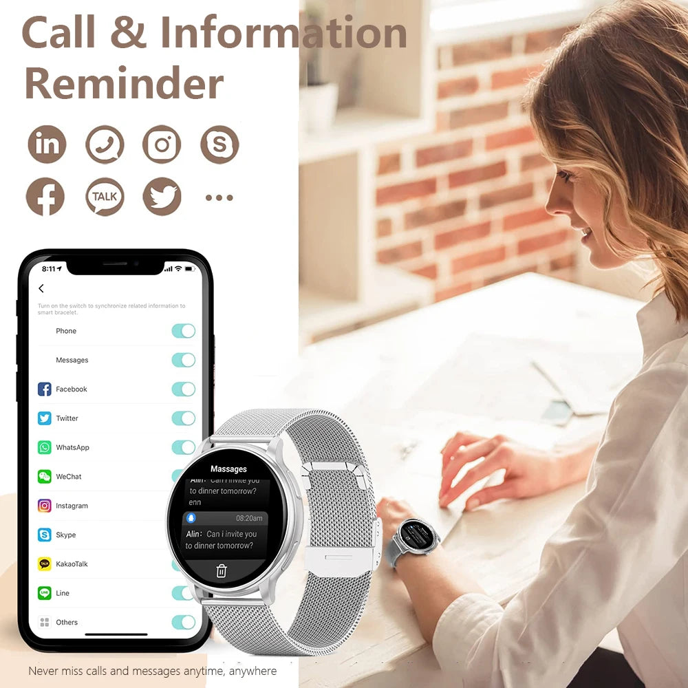 MEVADEN Y22 Smart Watch – Bluetooth Calls, Fitness Tracking & Custom Dial