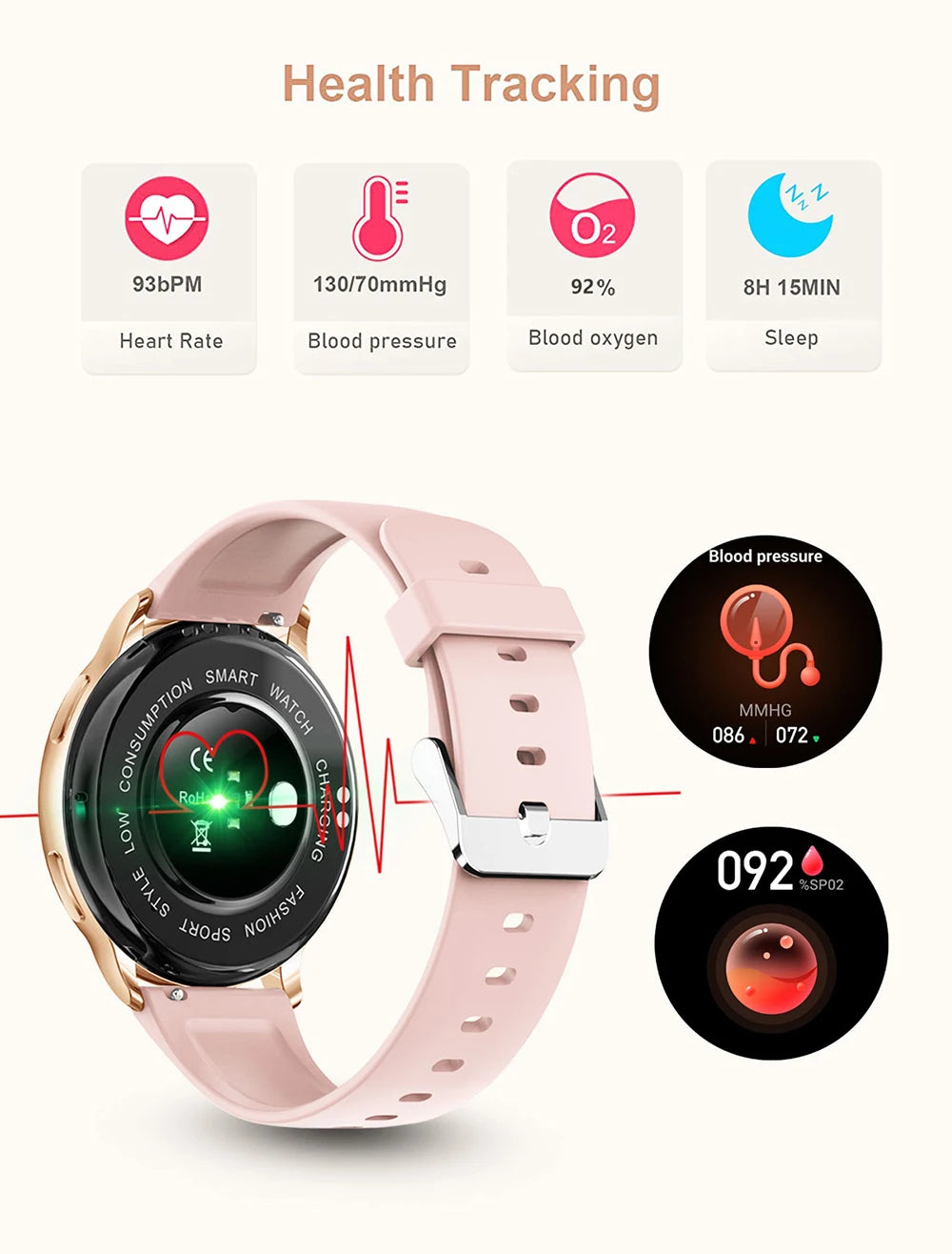 MEVADEN Y22 Smart Watch – Bluetooth Calls, Fitness Tracking & Custom Dial