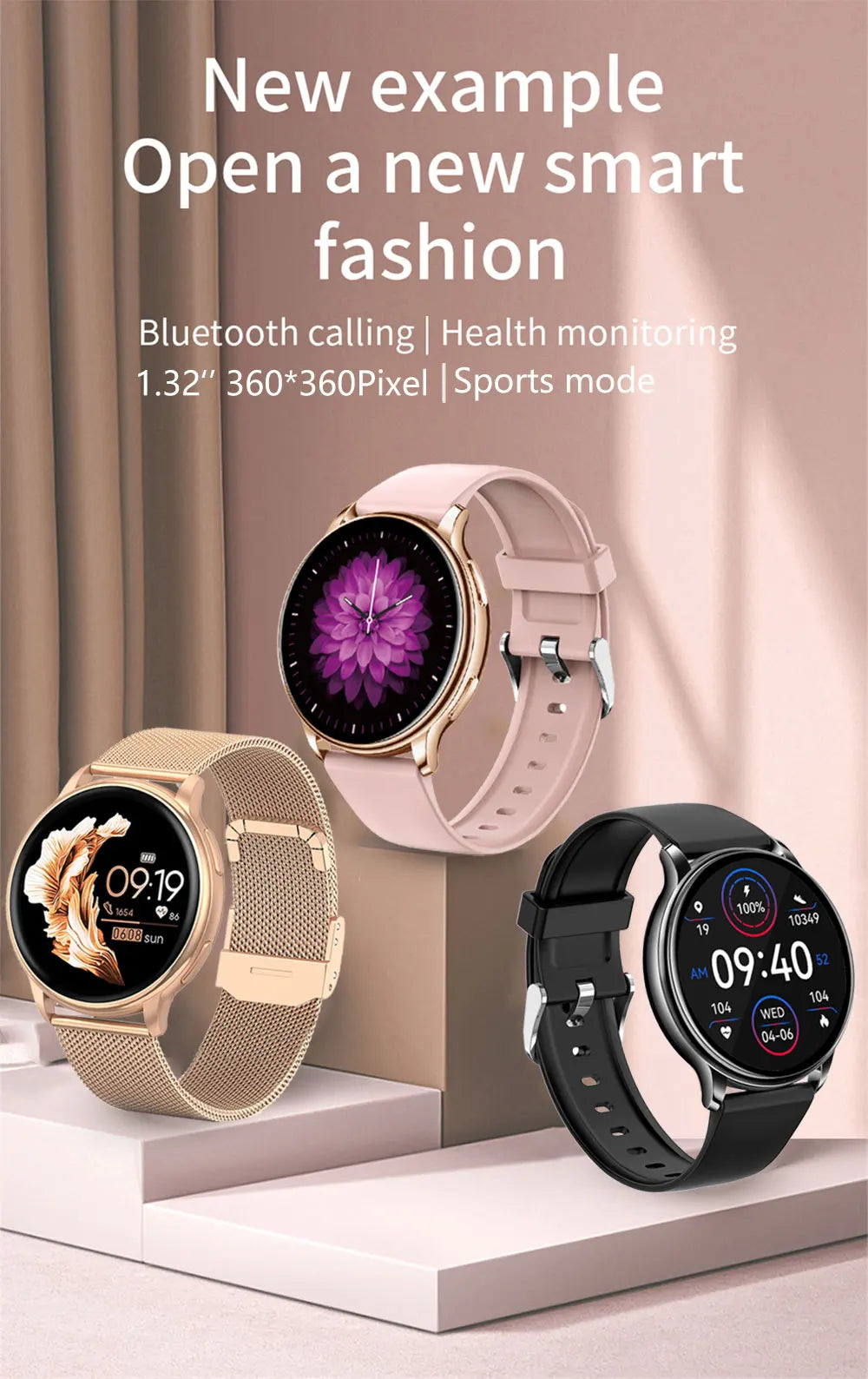MEVADEN Y22 Smart Watch – Bluetooth Calls, Fitness Tracking & Custom Dial