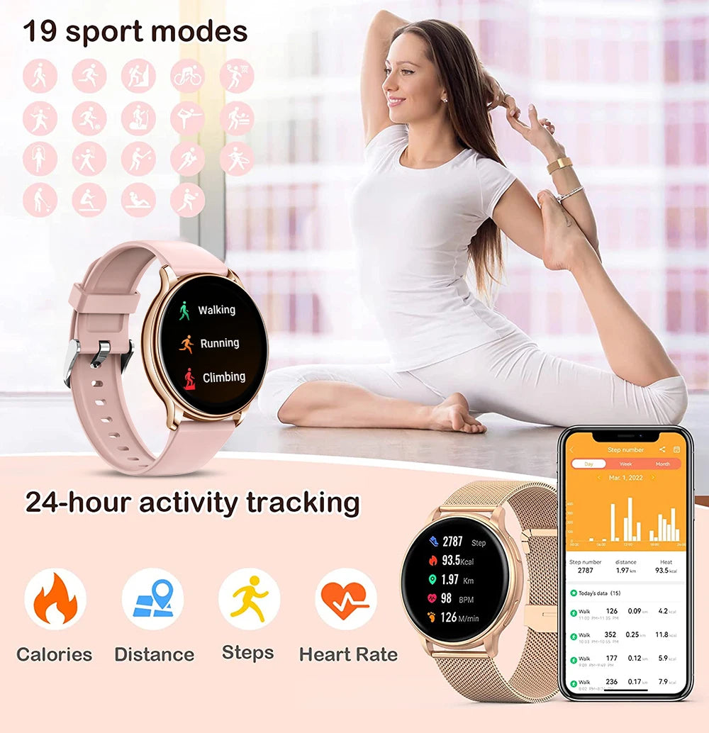 MEVADEN Y22 Smart Watch – Bluetooth Calls, Fitness Tracking & Custom Dial